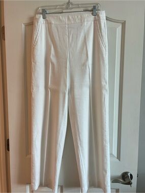 Chico's White Straight-Leg dress pants